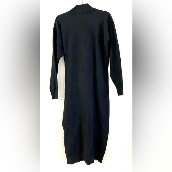 ELOQUII | Sweater Dress | Tie Wrap with Front Cutout | Black | Women’s 14/16 - Picture 3 of 4